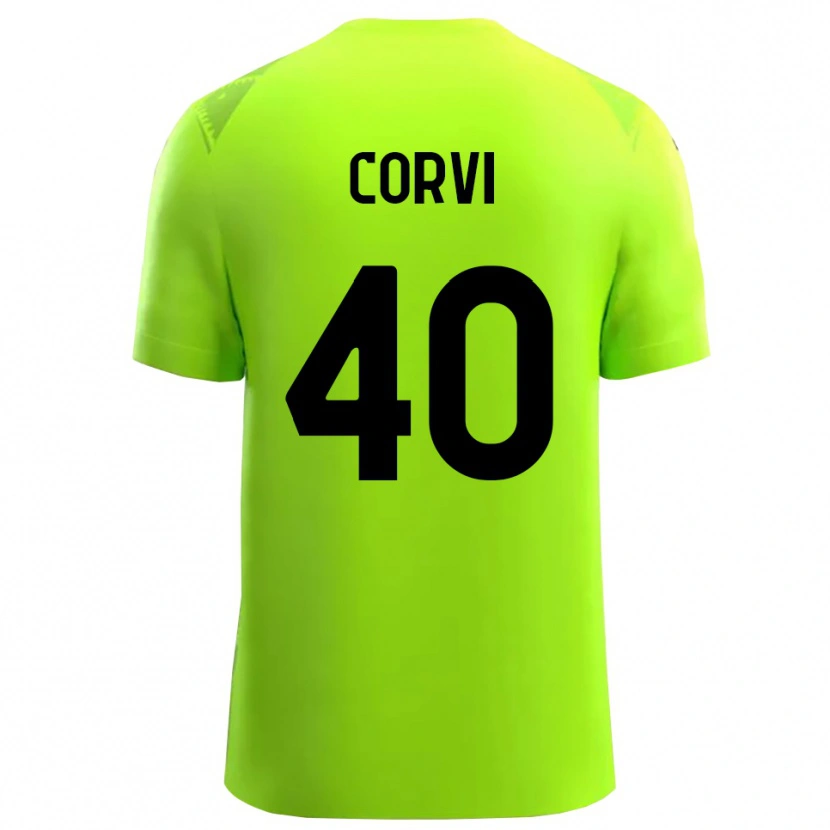 Danxen Herren Edoardo Corvi #40 Trikot Rasen Grün Schwarz Torwarttrikot 2025/26 Schweiz