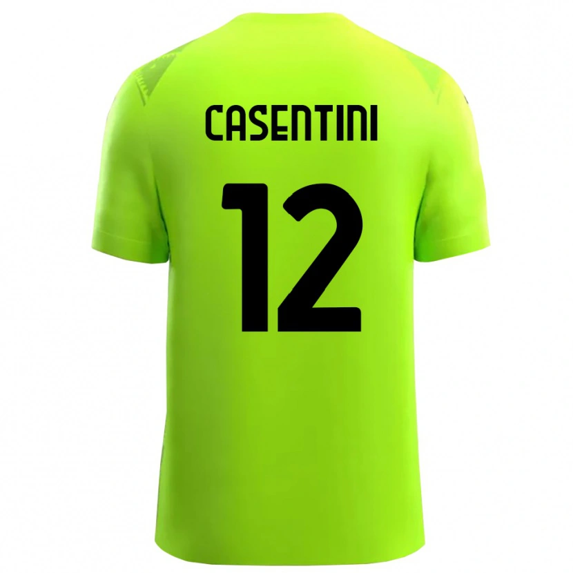 Danxen Herren Gabriele Casentini #12 Trikot Rasen Grün Schwarz Torwarttrikot 2025/26 Schweiz