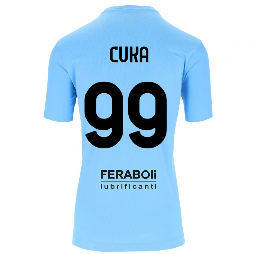 Danxen Herren Samuel Cuka #99 Trikot Himmelblau Schwarz Torwarttrikot 2025/26 Schweiz