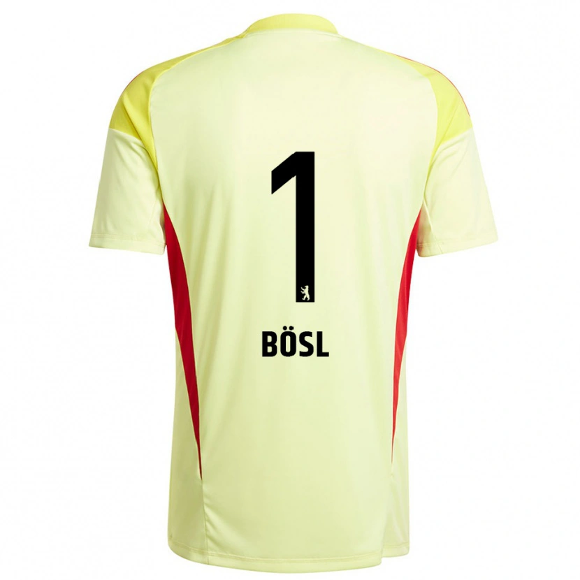 Danxen Herren Cara Bösl #1 Trikot Hellgelb Schwarz Torwarttrikot 2025/26 Schweiz