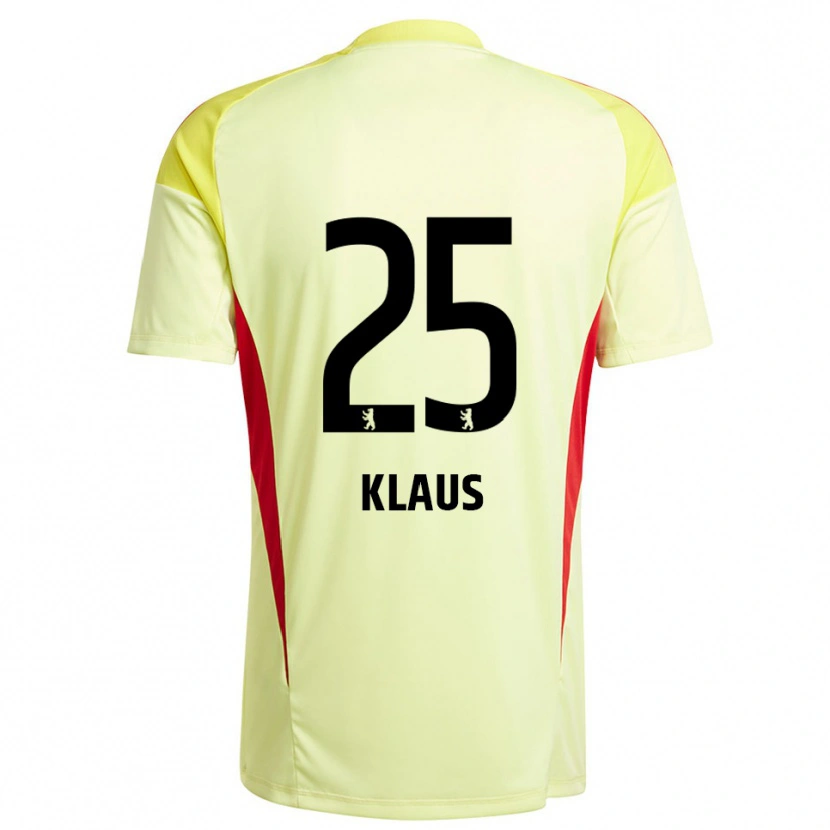 Danxen Herren Carl Klaus #25 Trikot Hellgelb Schwarz Torwarttrikot 2025/26 Schweiz