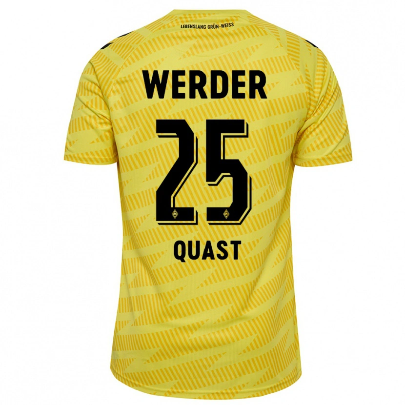 Danxen Herren Soenke Quast #25 Trikot Gelb Schwarz Torwarttrikot 2025/26 Schweiz