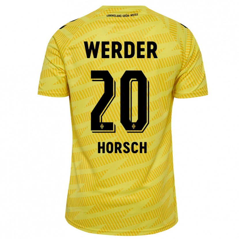 Danxen Herren Jonas Horsch #20 Trikot Gelb Schwarz Torwarttrikot 2025/26 Schweiz