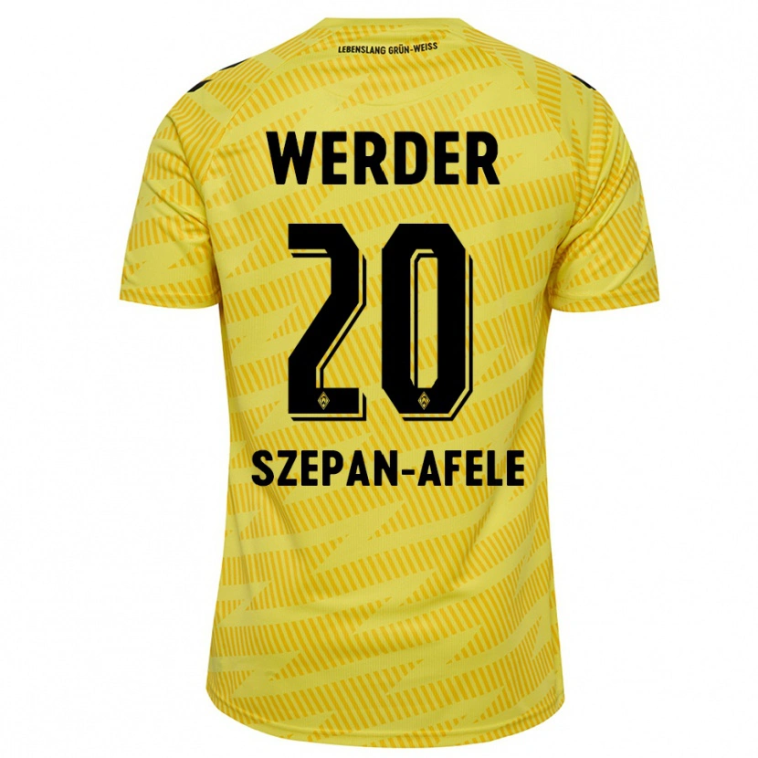 Danxen Herren Gianni Szepan-Afele #20 Trikot Gelb Schwarz Torwarttrikot 2025/26 Schweiz