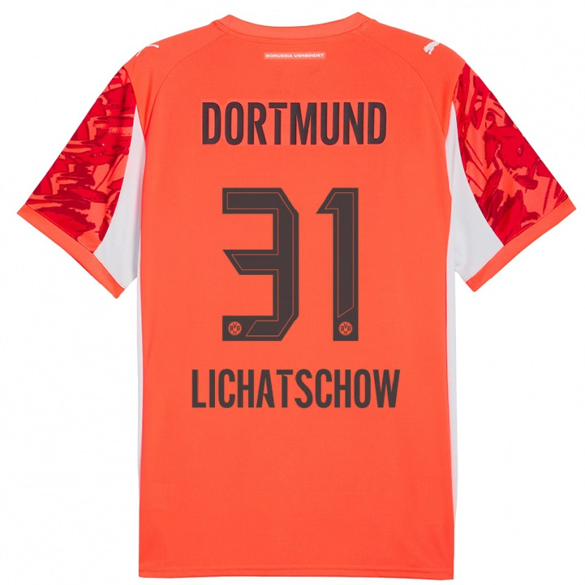 Danxen Herren Deniese Lichatschow #31 Trikot Rot Orange Torwarttrikot 2025/26 Schweiz