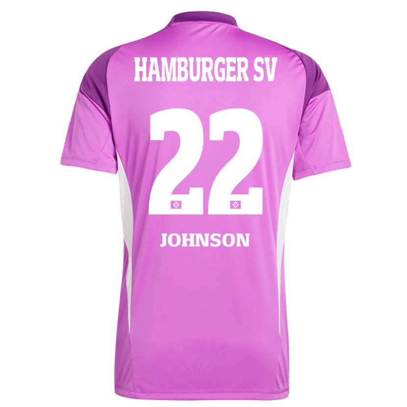 Danxen Herren Emmanuel Johnson #22 Trikot Flieder Weiß Lila Torwarttrikot 2025/26 Schweiz