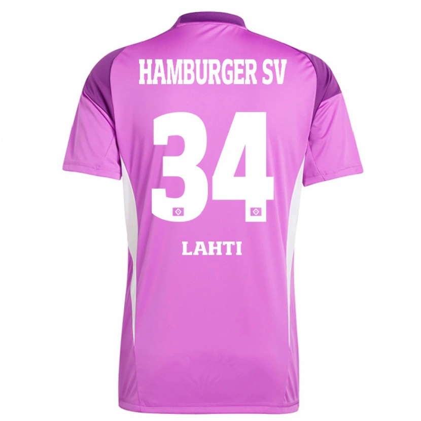 Danxen Herren Elias Lahti #34 Trikot Flieder Weiß Lila Torwarttrikot 2025/26 Schweiz