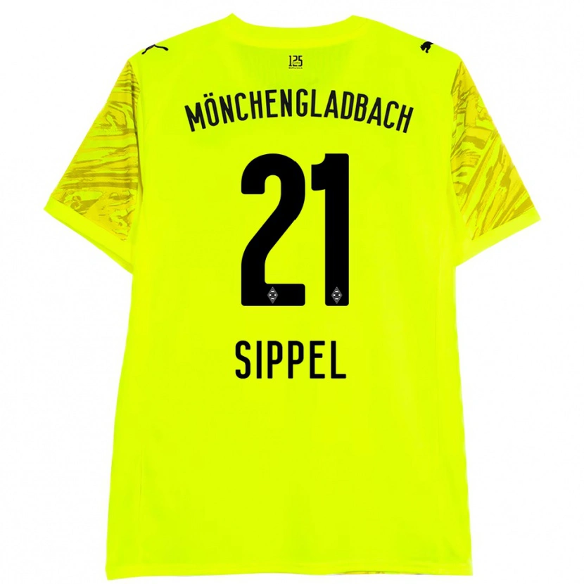 Danxen Herren Tobias Sippel #21 Trikot Gelb Schwarz Torwarttrikot 2025/26 Schweiz