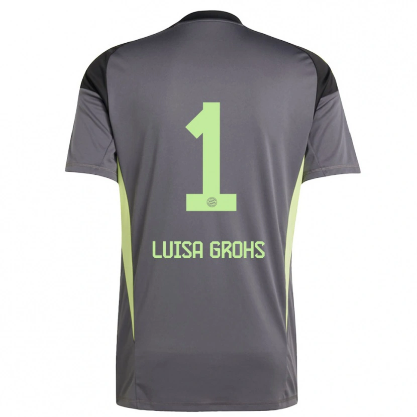 Danxen Herren Maria Luisa Grohs #1 Trikot Schwarz Grün Gelb Torwarttrikot 2025/26 Schweiz