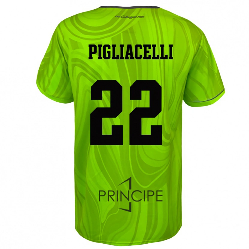Danxen Herren Mirko Pigliacelli #22 Trikot Gelb Grün Schwarz Torwarttrikot 2025/26 Schweiz