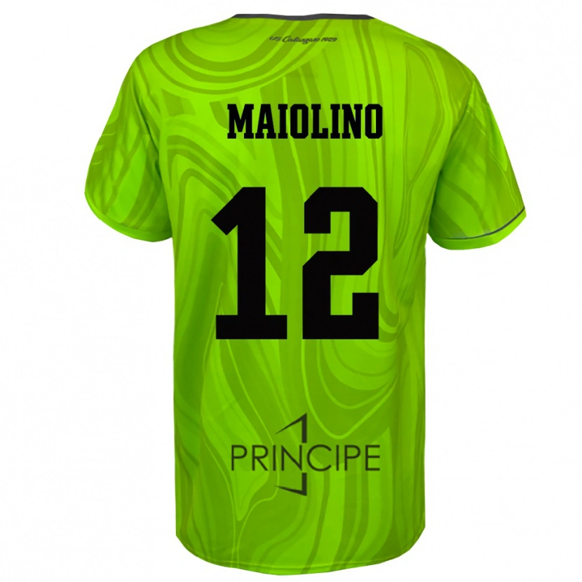 Danxen Herren Alex Maiolino #12 Trikot Gelb Grün Schwarz Torwarttrikot 2025/26 Schweiz