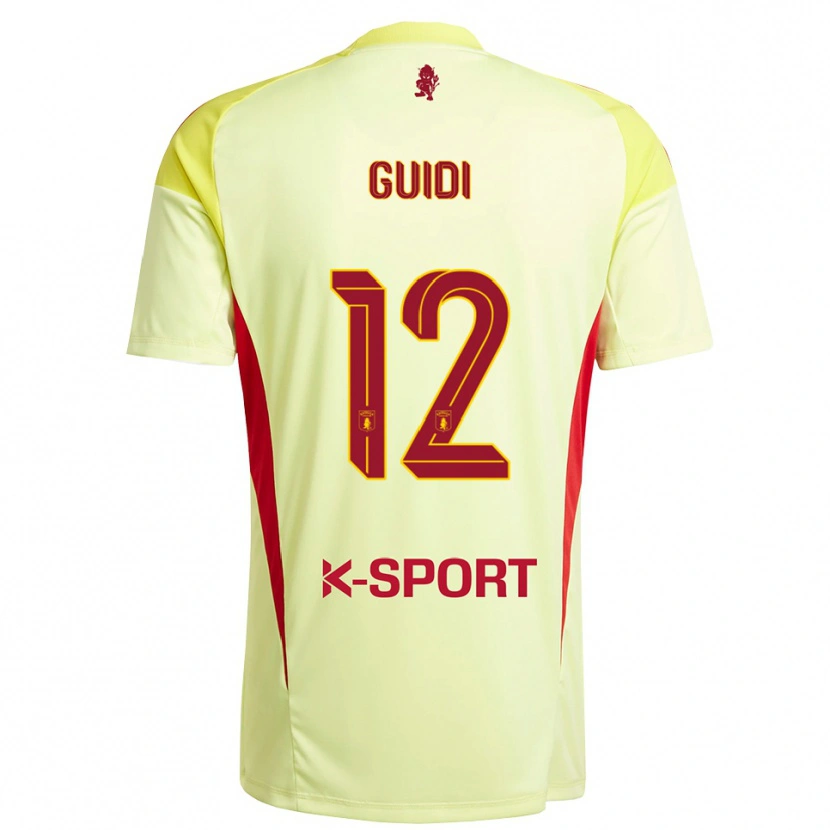 Danxen Herren Sasha Guidi #12 Trikot Hellgelb Rot Torwarttrikot 2025/26 Schweiz