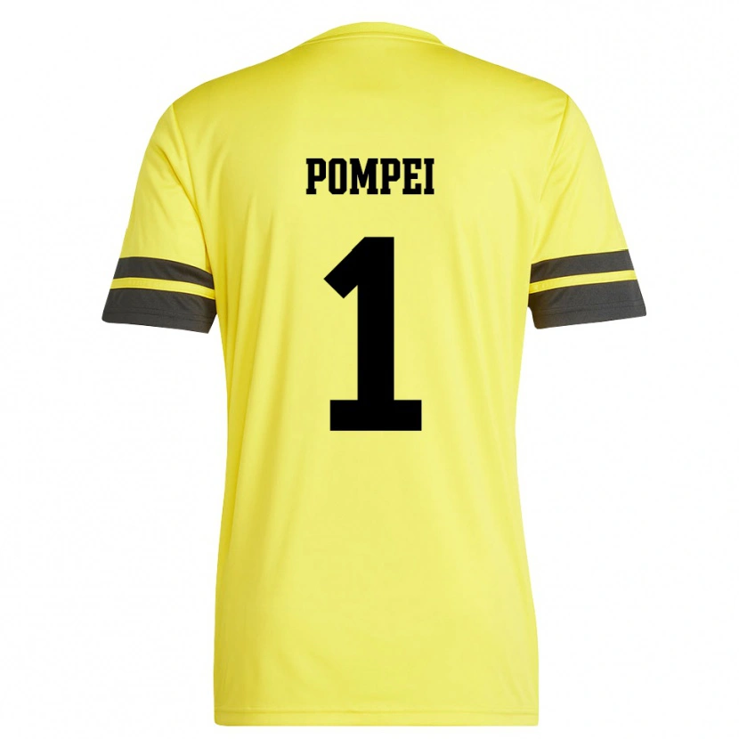 Danxen Herren Thomas Pompei #1 Trikot Gelb Schwarz Torwarttrikot 2025/26 Schweiz