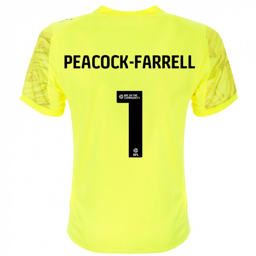 Danxen Herren Bailey Peacock-Farrell #1 Trikot Gelb Schwarz Torwarttrikot 2025/26 Schweiz