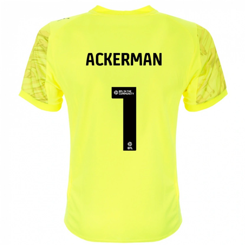 Danxen Herren Emily Ackerman #1 Trikot Gelb Schwarz Torwarttrikot 2025/26 Schweiz