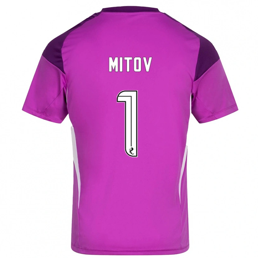 Danxen Herren Dimitar Mitov #1 Trikot Violett Magenta Torwarttrikot 2025/26 Schweiz
