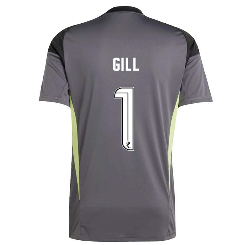 Danxen Herren Marcus Gill #1 Trikot Grau Weiß Torwarttrikot 2025/26 Schweiz