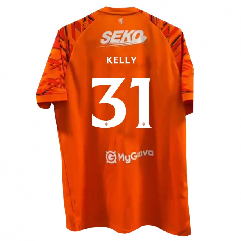 Danxen Herren Liam Kelly #31 Trikot Orange Weiß Torwarttrikot 2025/26 Schweiz