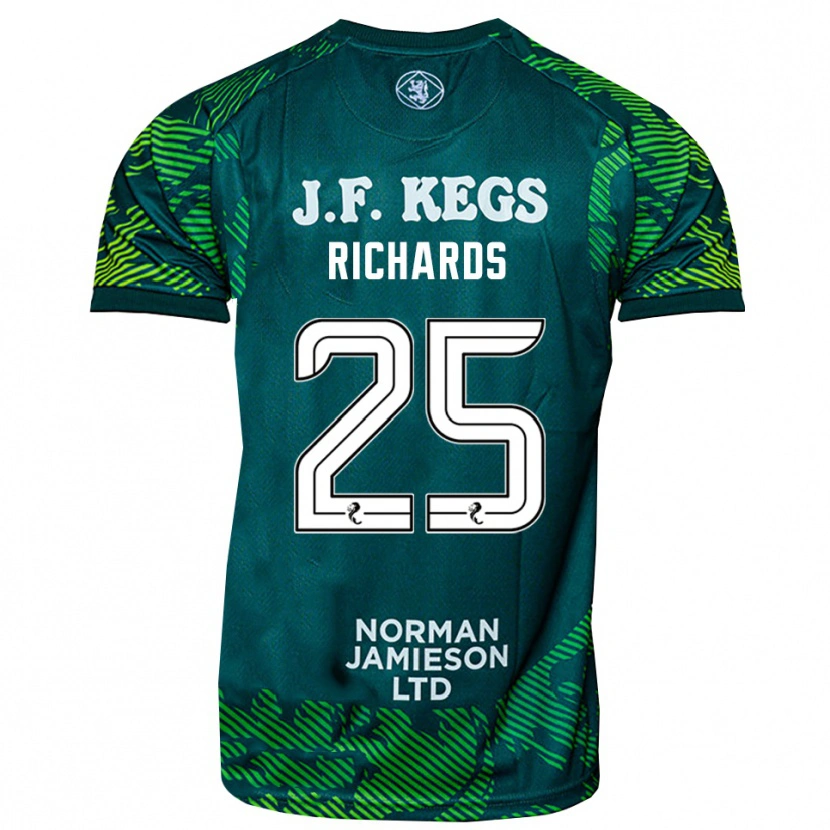 Danxen Herren Dave Richards #25 Trikot Grün Weiß Torwarttrikot 2025/26 Schweiz