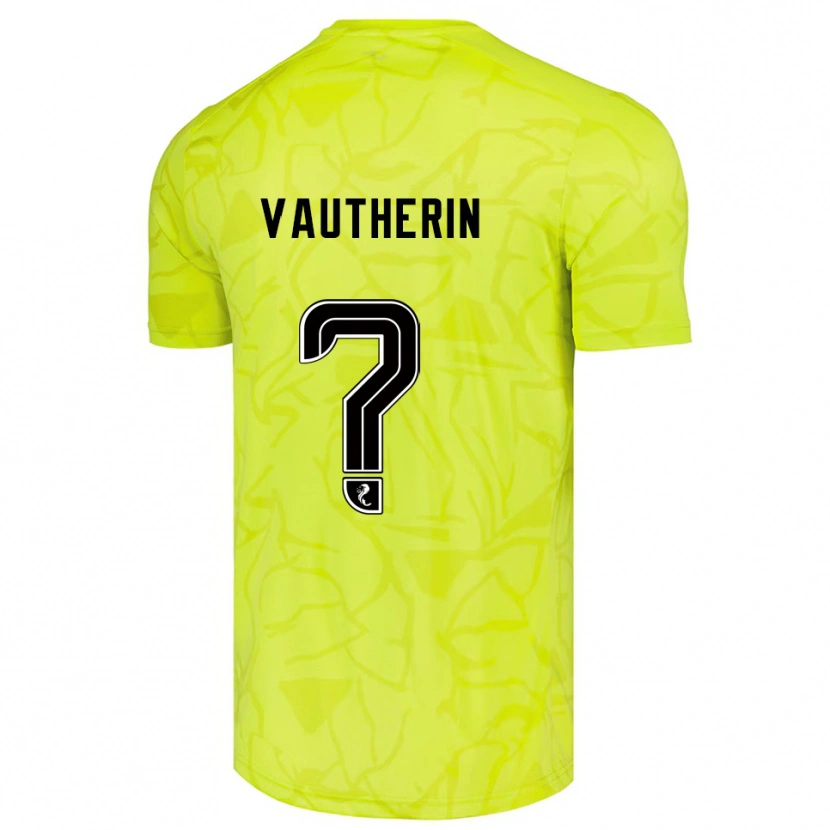 Danxen Herren Sam Vautherin #0 Trikot Gelb Schwarz Torwarttrikot 2025/26 Schweiz
