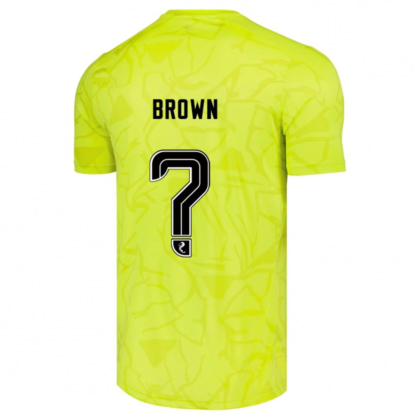 Danxen Herren Fraser Brown #0 Trikot Gelb Schwarz Torwarttrikot 2025/26 Schweiz