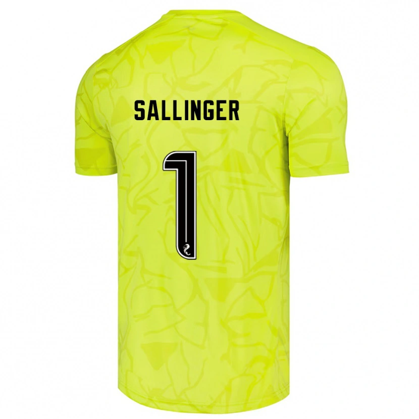 Danxen Herren Raphael Sallinger #1 Trikot Gelb Schwarz Torwarttrikot 2025/26 Schweiz