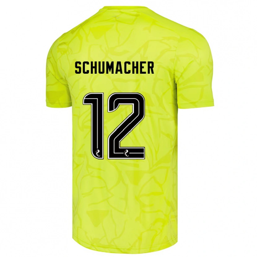 Danxen Herren Noa Schumacher #12 Trikot Gelb Schwarz Torwarttrikot 2025/26 Schweiz