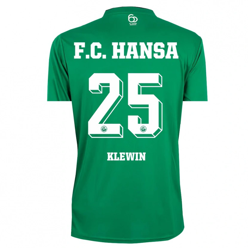 Danxen Herren Philipp Klewin #25 Trikot Dunkelgrün Weiß Torwarttrikot 2025/26 Schweiz