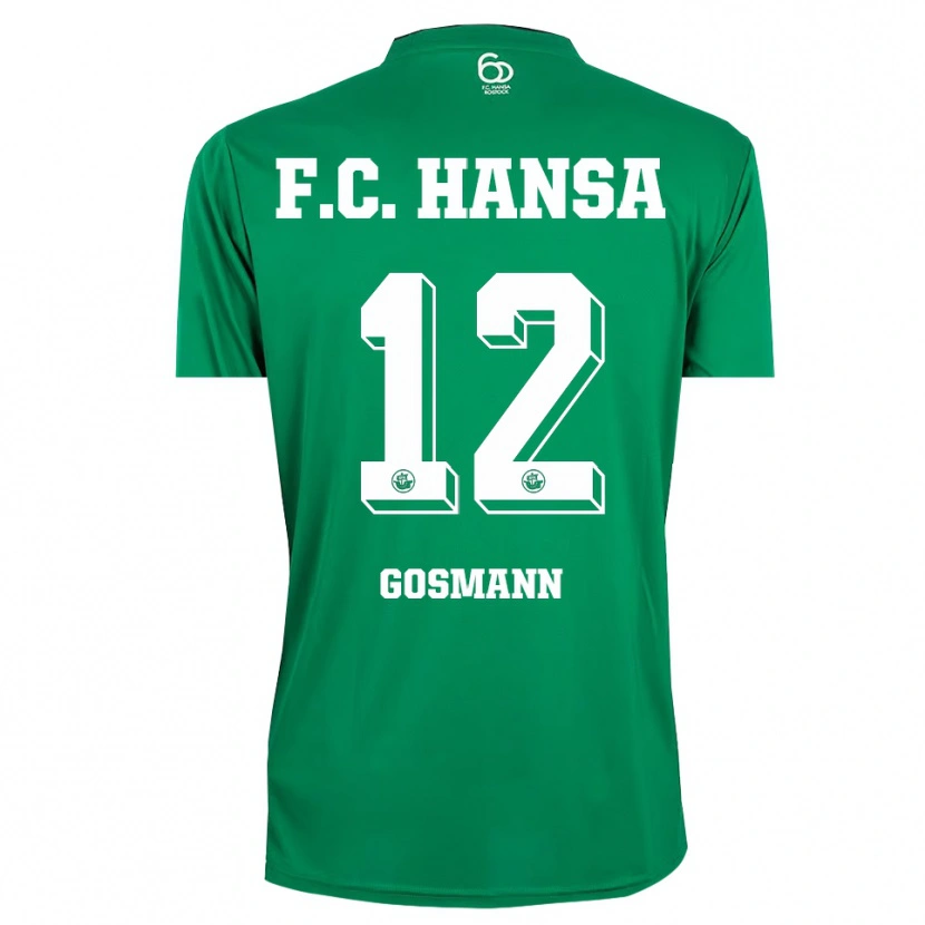 Danxen Herren Hermann Gosmann #12 Trikot Dunkelgrün Weiß Torwarttrikot 2025/26 Schweiz