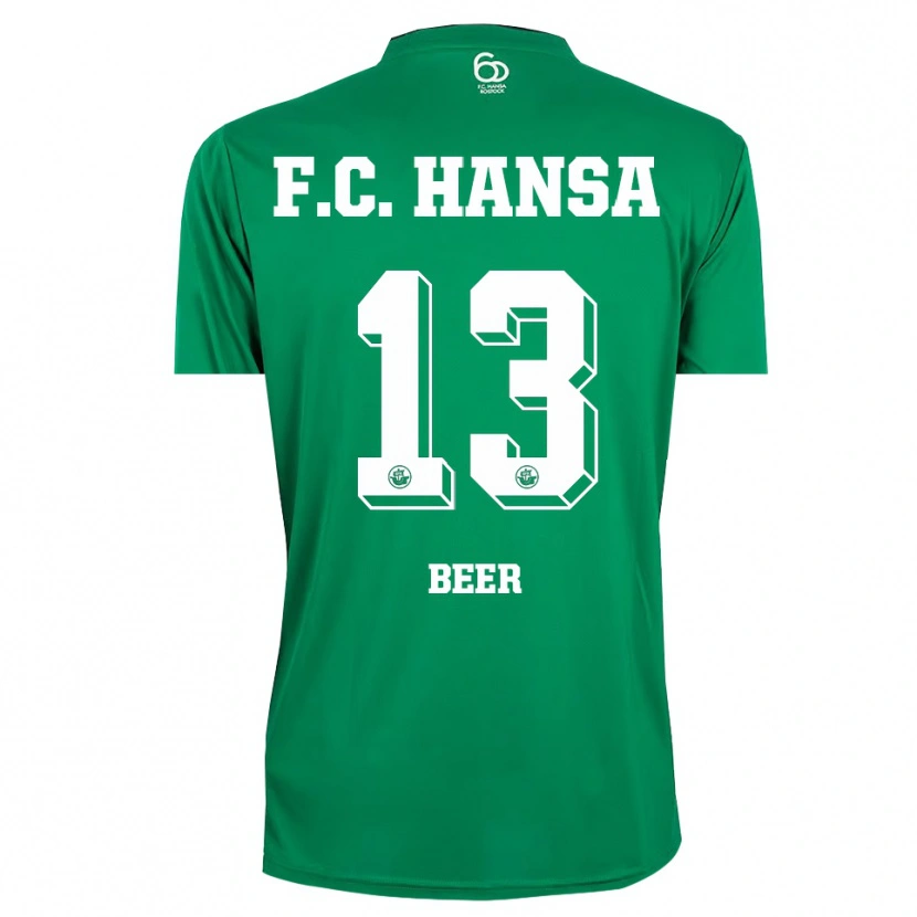 Danxen Herren Darian Beer #13 Trikot Dunkelgrün Weiß Torwarttrikot 2025/26 Schweiz