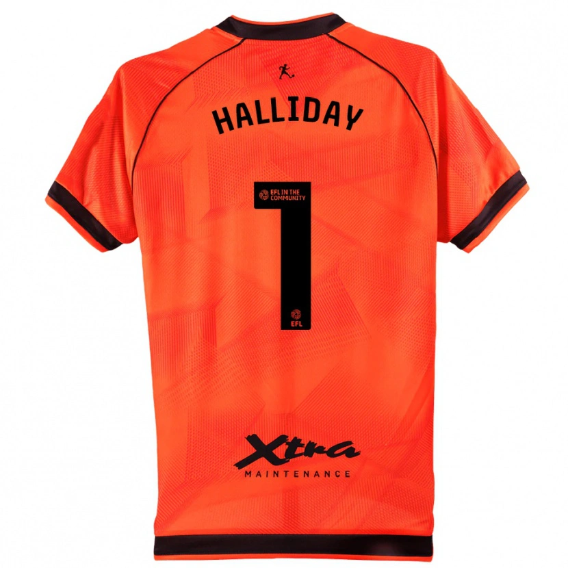 Danxen Herren Joel Halliday #1 Trikot Orange Schwarz Torwarttrikot 2025/26 Schweiz