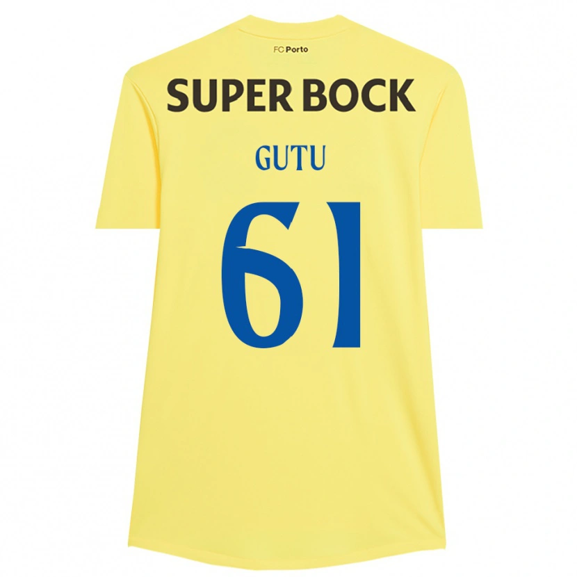Danxen Herren Denis Gutu #61 Trikot Hellgelb Schwarz Torwarttrikot 2025/26 Schweiz
