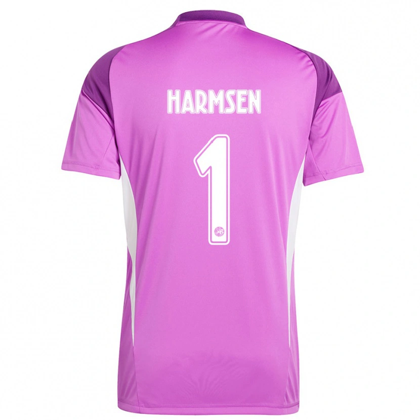 Danxen Herren Tymo Harmsen #1 Trikot Hellviolett Weiß Torwarttrikot 2025/26 Schweiz