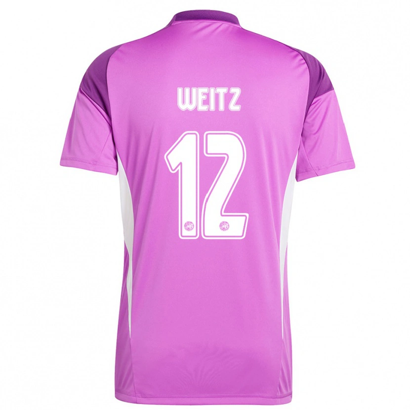 Danxen Herren Axel Weitz #12 Trikot Hellviolett Weiß Torwarttrikot 2025/26 Schweiz