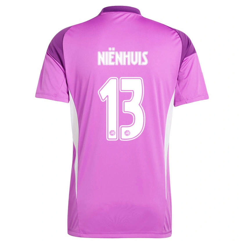 Danxen Herren Lois Niënhuis #13 Trikot Hellviolett Weiß Torwarttrikot 2025/26 Schweiz