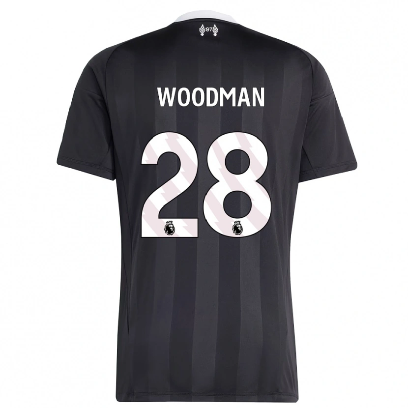 Danxen Herren Freddie Woodman #28 Trikot Schwarz Weiß Torwarttrikot 2025/26 Schweiz