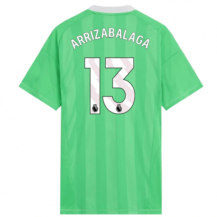 Danxen Herren Kepa Arrizabalaga #13 Trikot Hellgrün Weiß Torwarttrikot 2025/26 Schweiz