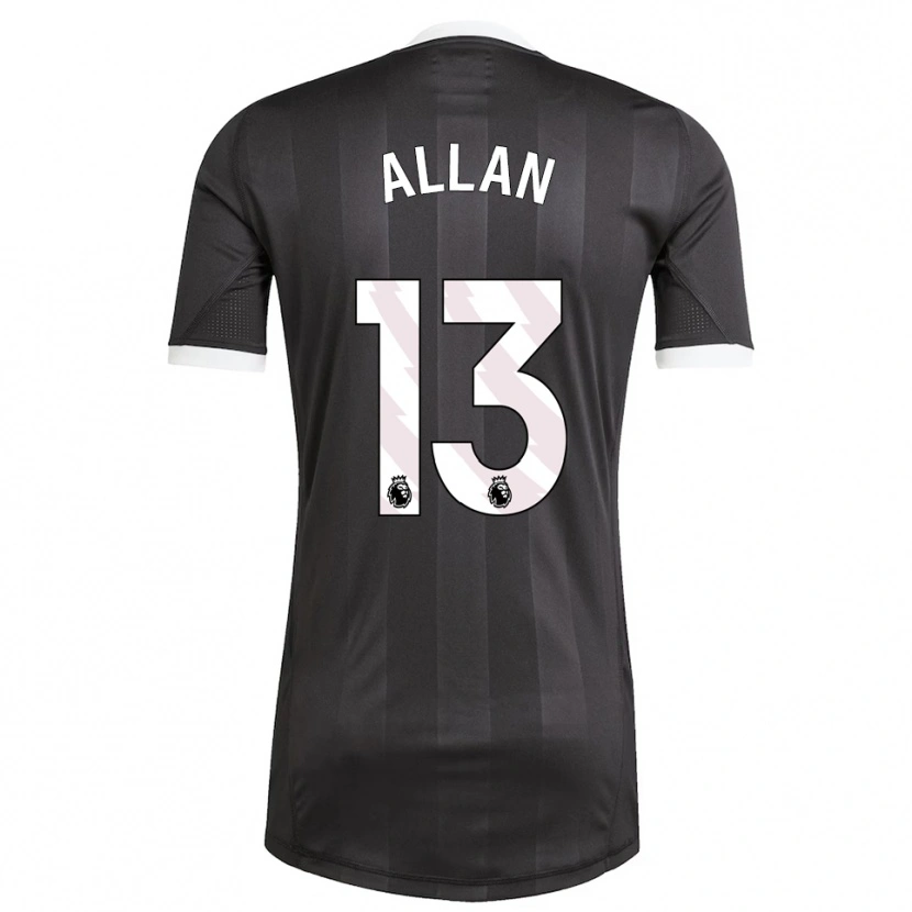 Danxen Herren Jack Allan #13 Trikot Schwarz Weiß Torwarttrikot 2025/26 Schweiz