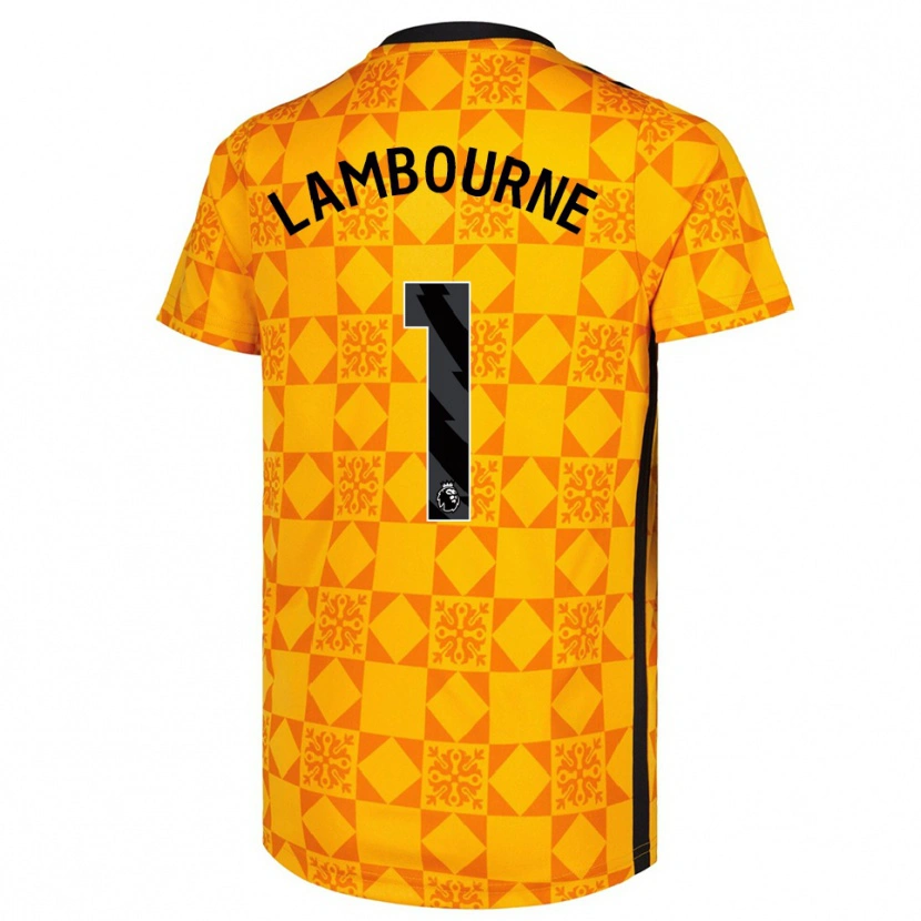 Danxen Herren Demi Lambourne #1 Trikot Gelb Schwarz Torwarttrikot 2025/26 Schweiz