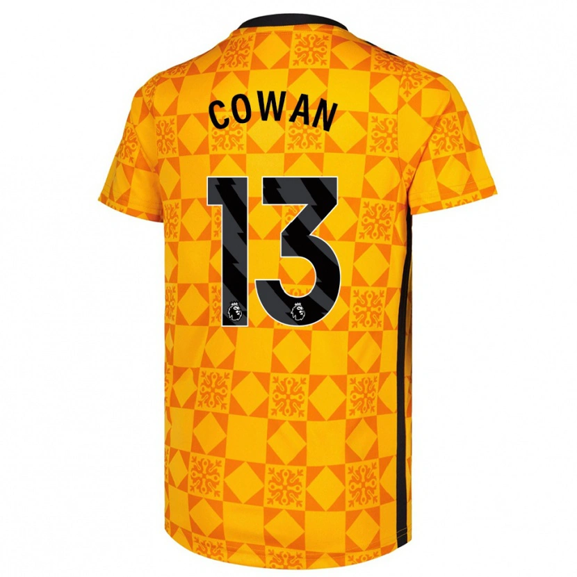 Danxen Herren Joe Cowan #13 Trikot Gelb Schwarz Torwarttrikot 2025/26 Schweiz