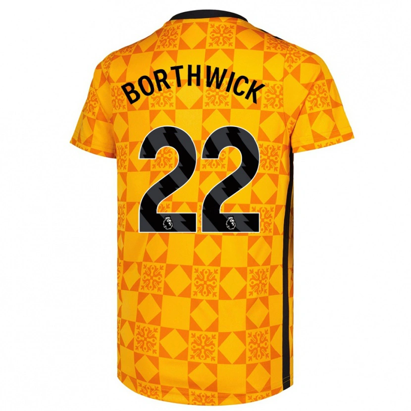 Danxen Herren Megan Borthwick #22 Trikot Gelb Schwarz Torwarttrikot 2025/26 Schweiz