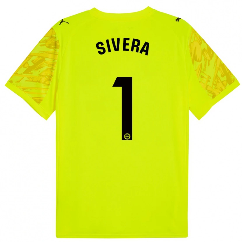 Danxen Herren Antonio Sivera #1 Trikot Gelb Schwarz Torwarttrikot 2025/26 Schweiz