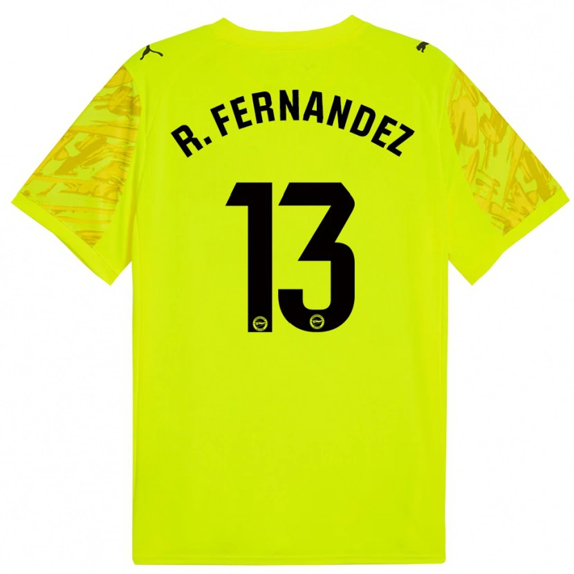 Danxen Herren Raúl Fernández #13 Trikot Gelb Schwarz Torwarttrikot 2025/26 Schweiz