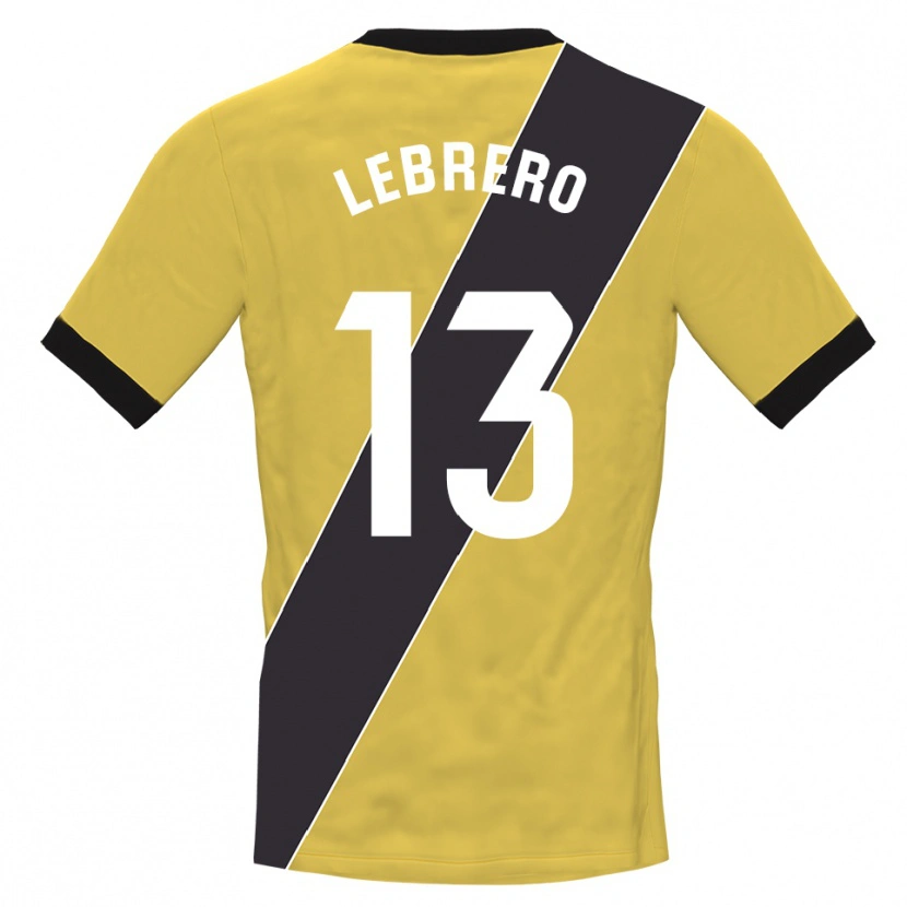 Danxen Herren Lucia Lebrero Rodríguez #13 Trikot Gelb Schwarz Torwarttrikot 2025/26 Schweiz
