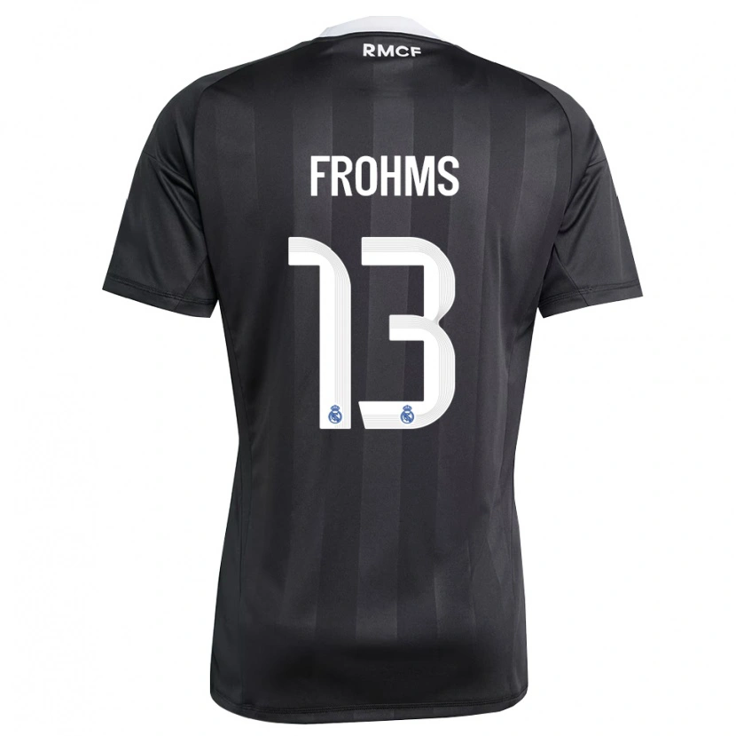 Danxen Herren Merle Frohms #13 Trikot Schwarz Weiß Torwarttrikot 2025/26 Schweiz