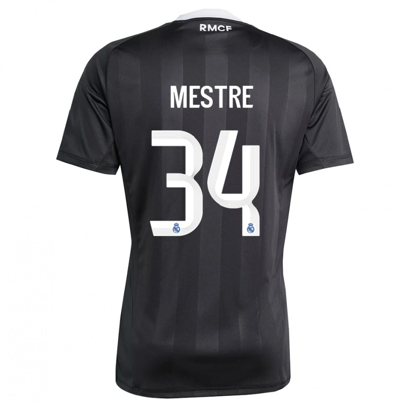 Danxen Herren Sergio Mestre #34 Trikot Schwarz Weiß Torwarttrikot 2025/26 Schweiz