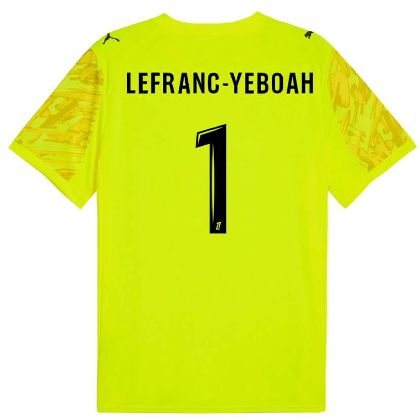 Danxen Herren Daïvy Lefranc-Yeboah #1 Trikot Leuchtgrün Schwarz Torwarttrikot 2025/26 Schweiz