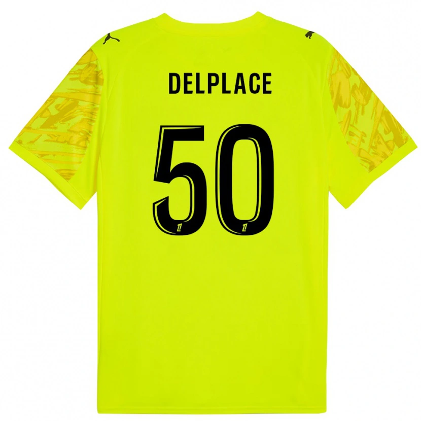 Danxen Herren Adam Delplace #50 Trikot Leuchtgrün Schwarz Torwarttrikot 2025/26 Schweiz