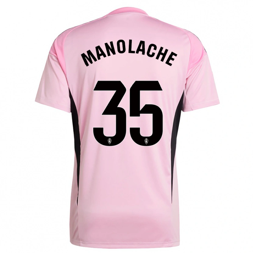Danxen Herren Marcos Manolache #35 Trikot Hellpink Schwarz Torwarttrikot 2025/26 Schweiz