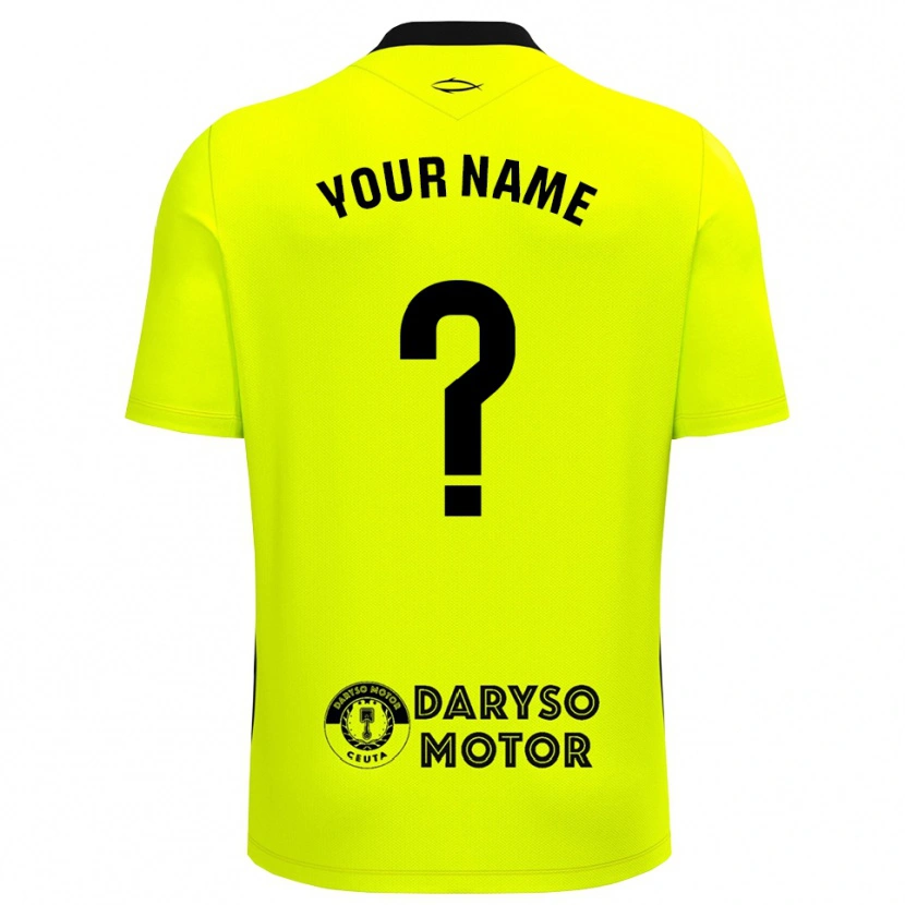Danxen Herren AD Ceuta Trikot Gelbgrün Schwarz Torwarttrikot 2025/26 Schweiz